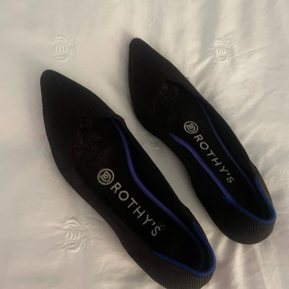 Rothy's Black Flats - Picture 1 of 3